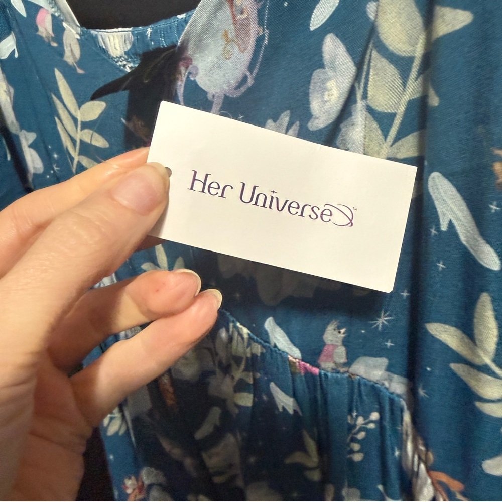 Disney Cinderella Blue Floral Dress - Picture 4 of 5